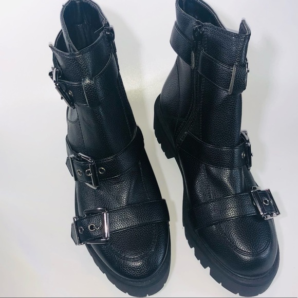 NWOB Nasty Gal vegan leather booties - Picture 5 of 6